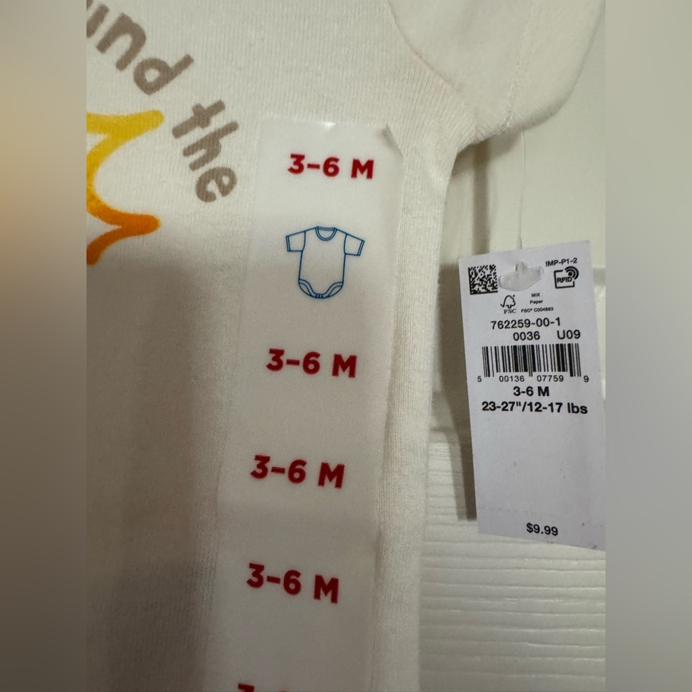 NWT - Floral Baby Romper/ Ivory Onesie w Logo/ Yellow Swimsuit - All are 3-6mths - Picture 13 of 13